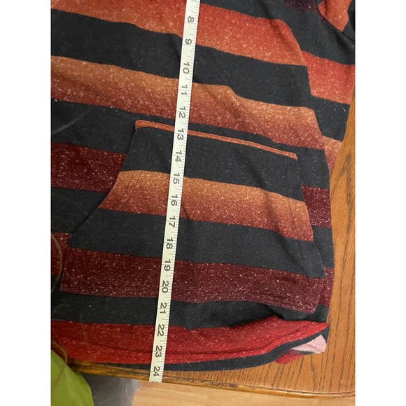 LuLaRoe Amber Hoodie- Multicolor Striped- Size M - Picture 6 of 9